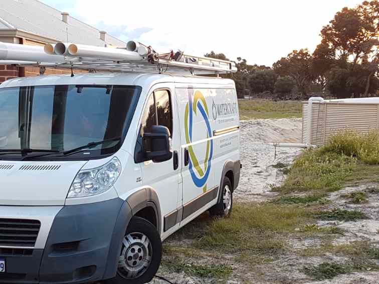 Service vehicle at a whole-of-house installation near Ellenbrook